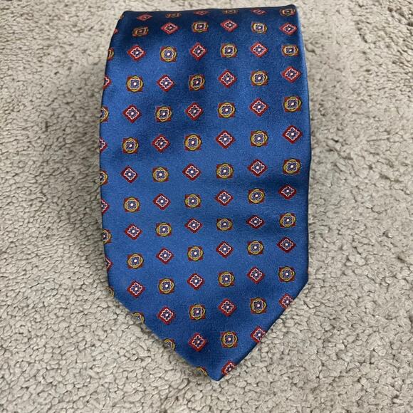 Carrot & Gibbs Blue Silk Tie - Picture 7 of 7